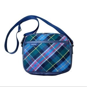 Lands End Plaid Crossbody Purse